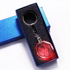 LoveKeychain© - Llavero de Cristal Personalizado con tu foto y Luz LED Multicolor Premium